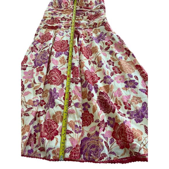 Philip Decaprio Womens Halter Neck Floral Mini Summer Dress Padded Size 8 | P303 - Picture 12 of 16